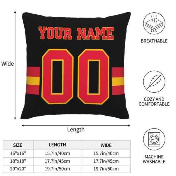 Custom KC.Chiefs Pillow Decorative Throw Pillow Case - Print Personalized Football Team Fans Name & Number Birthday Gift Football Pillows - Image 8