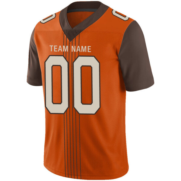 Custom C.Brown Stitched American Football Jerseys Personalize Birthday Gifts Orange Jersey - Image 4