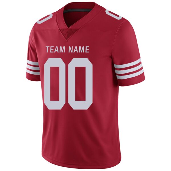 Custom SF.49ers Football Jerseys Team Player or Personalized Design Your Own Name for Men's Women's Youth Jerseys Red - Image 10