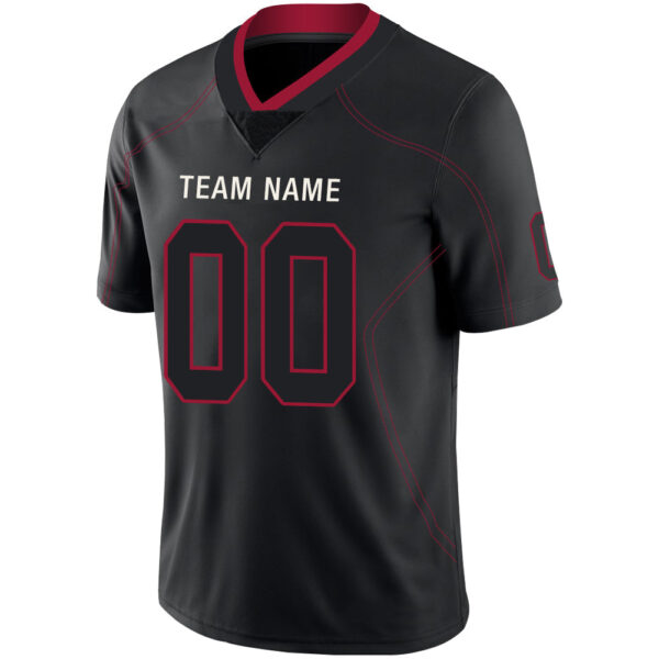 Custom A.Falcon Men's American Black Fashion Vapor Limited Stitched Football Jersey - Image 4