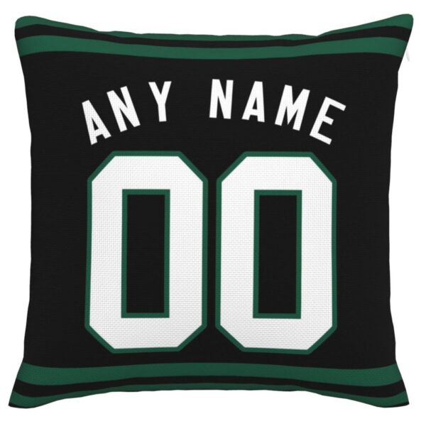 Custom NY.Jets Pillow Decorative Throw Pillow Case - Print Personalized Football Team Fans Name & Number Birthday Gift Football Pillows - Image 3