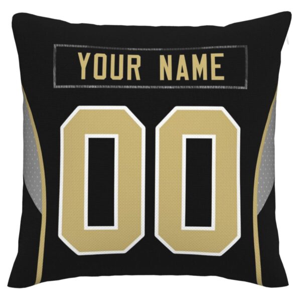 Custom NO.Saints Pillow Decorative Throw Pillow Case - Print Personalized Football Team Fans Name & Number Birthday Gift Football Pillows - Image 2