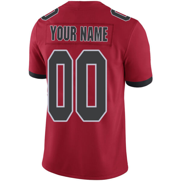 Custom A.Falcon Stitched American Football Jerseys Personalize Birthday Gifts Red Jersey - Image 3