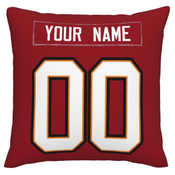 Custom TB.Buccaneers Pillow Decorative Throw Pillow Case - Print Personalized Football Team Fans Name & Number Birthday Gift Football Pillows - Image 2