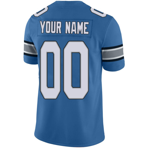 Custom D.Lions  Stitched American Jerseys Personalize Birthday Gifts Blue Football Jersey - Image 3