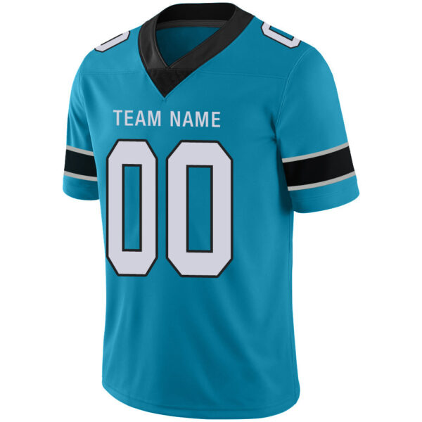 Custom C.Panther Stitched American Personalize Birthday Gifts Blue Jersey Football Jerseys - Image 4