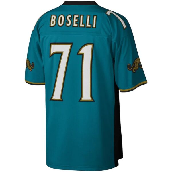 J.Jaguars #71 Tony Boselli  Teal Legacy Replica Jersey Stitched American Football Jerseys