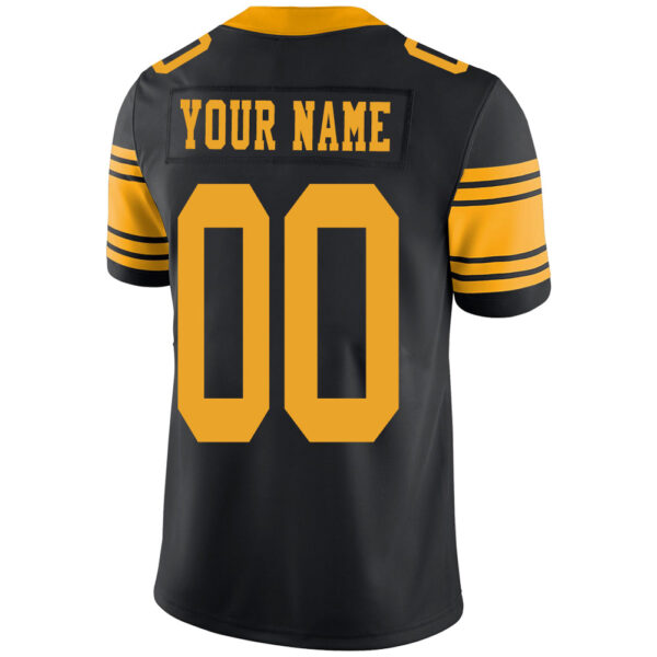 Custom P.Steelers Stitched American Football Jerseys Personalize Birthday Gifts Black Jersey - Image 3