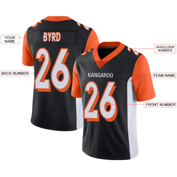 Custom C.Bengal Stitched American Football Jerseys Personalize Birthday Gifts Black Jersey - Image 2