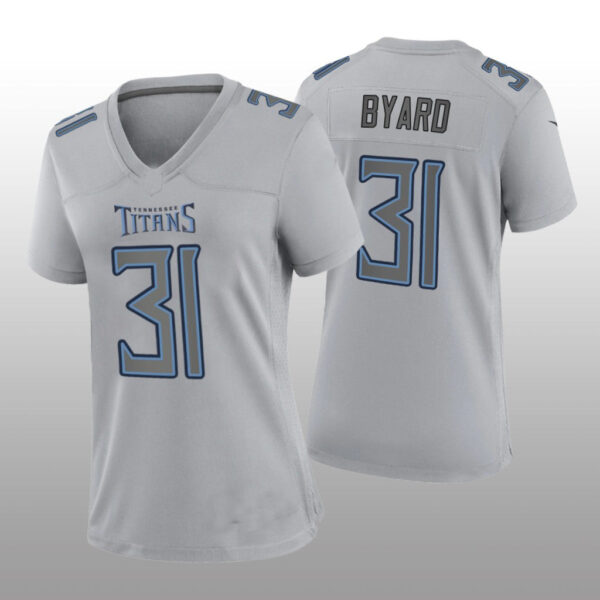 T.Titans #31 Kevin Byard Gray Atmosphere Game Jersey Stitched American Football Jerseys