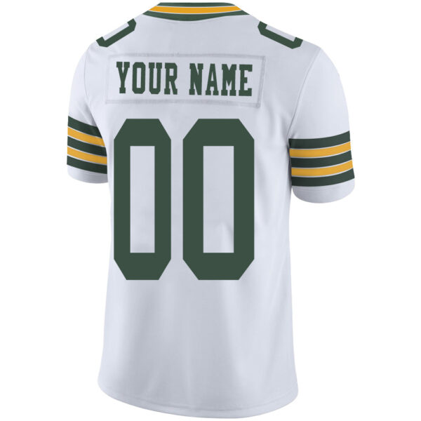 Custom GB.Packers Stitched American Football Jerseys Personalize Birthday Gifts White Jersey - Image 3