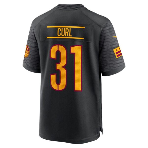 W.Commanders #31 Kamren Curl  Black Alternate Game Player Jersey Stitched American Football Jerseys