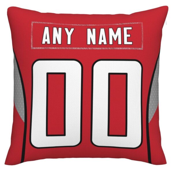 Custom A.Falcons Pillow Decorative Throw Pillow Case - Print Personalized Football Team Fans Name & Number Birthday Gift Football Pillows - Image 3