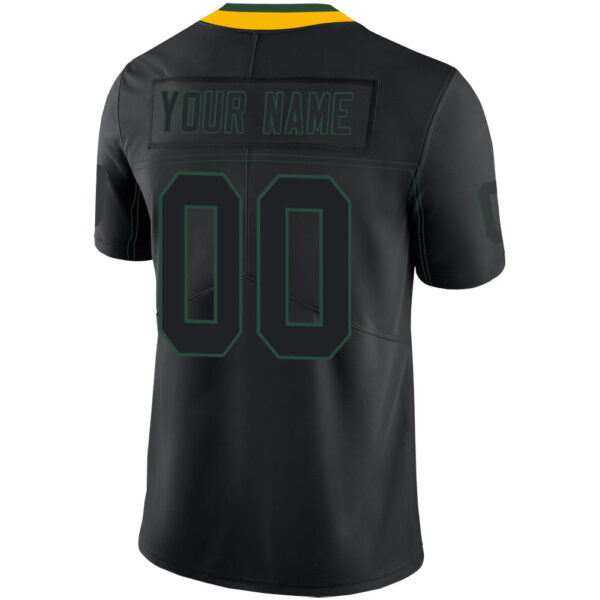 Custom GB.Packers Stitched American Football Jerseys Personalize Birthday Gifts Black Jersey - Image 3