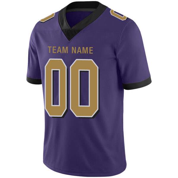 Custom B.Raven Stitched American Football Jerseys Personalize Birthday Gifts Purple Jersey - Image 4