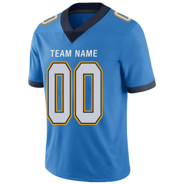 Custom LA.Chargers  Stitched American Football Jerseys Personalize Birthday Gifts Powder Blue Jersey - Image 4