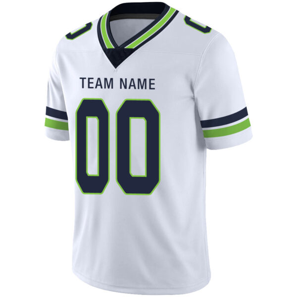 Custom S.Seahawks Stitched American Football Jerseys Personalize Birthday Gifts White Jersey - Image 4