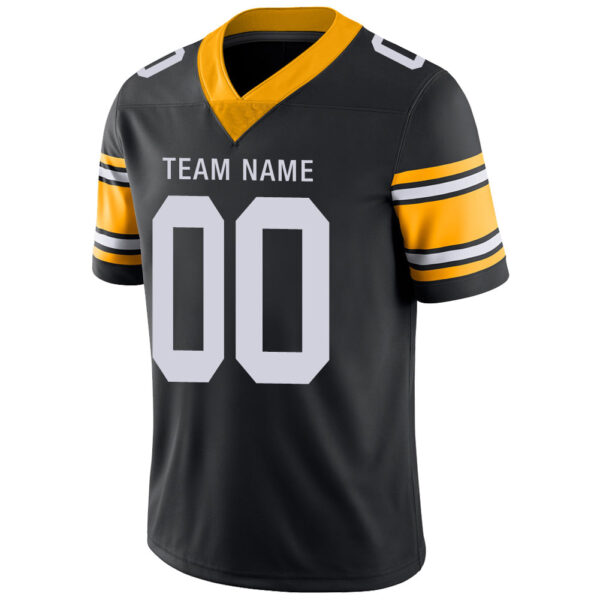 Custom P.Steelers Stitched American Football Jerseys Personalize Birthday Gifts Black Jersey - Image 4