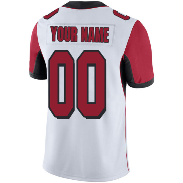 Custom A.Falcon Men's Football American White Vapor Limited Stitched Jersey - Image 3