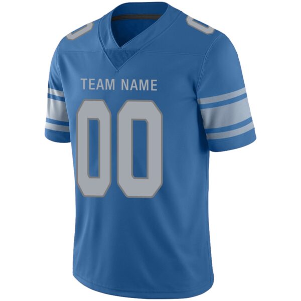 Custom D.Lions Football Jersey Team Player or Personalized Design Your Own Name for Men's Women's Youth Jerseys Blue - Image 8