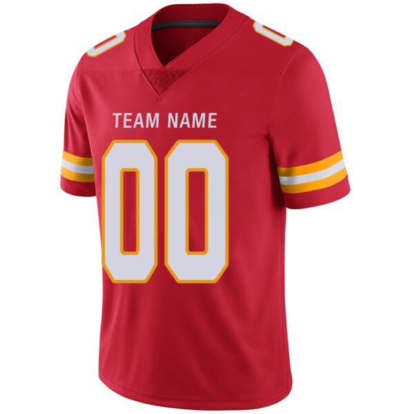 Custom KC.Chiefs Football Jerseys Team Player or Personalized Design Your Own Name for Men's Women's Youth Jerseys Red - Image 6