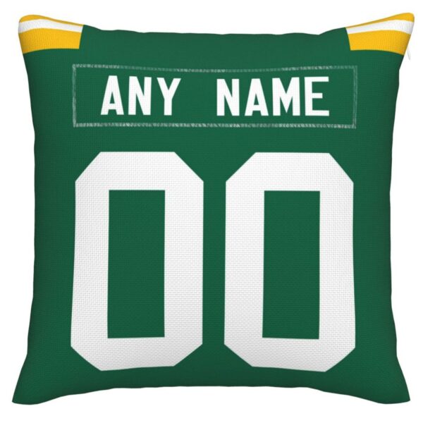 Custom GB.Packers Pillow Decorative Throw Pillow Case - Print Personalized Football Team Fans Name & Number Birthday Gift Football Pillows - Image 3