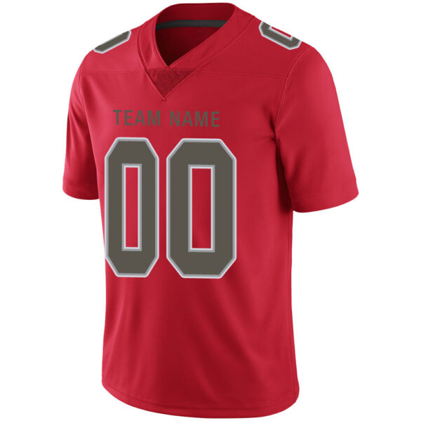 Custom TB.Buccaneers Stitched American Football Jerseys Personalize Birthday Gifts Red Jersey - Image 4