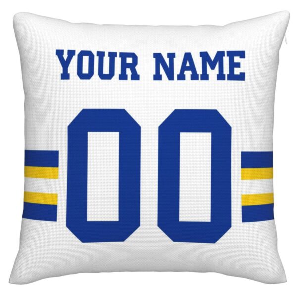 Custom LA.Rams Pillow Decorative Throw Pillow Case - Print Personalized Football Team Fans Name & Number Birthday Gift Football Pillows - Image 7