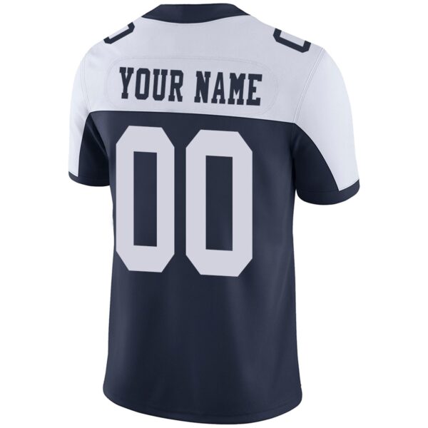 Custom D.Cowboys Football Jerseys Team Player or Personalized Design Your Own Name for Men's Women's Youth Jerseys Navy - Image 6