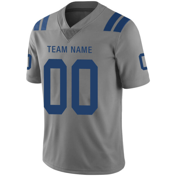 Custom IN.Colts Stitched American Football Jerseys Personalize Birthday Gifts Grey Jersey - Image 4