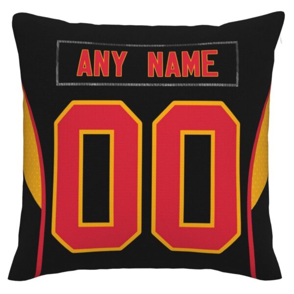 Custom KC.Chiefs Pillow Decorative Throw Pillow Case - Print Personalized Football Team Fans Name & Number Birthday Gift Football Pillows - Image 3