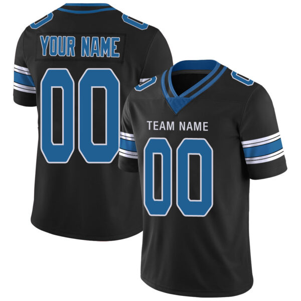 Custom D.Lions Stitched American Football Jerseys Personalize Birthday Gifts Black Jersey - Image 4