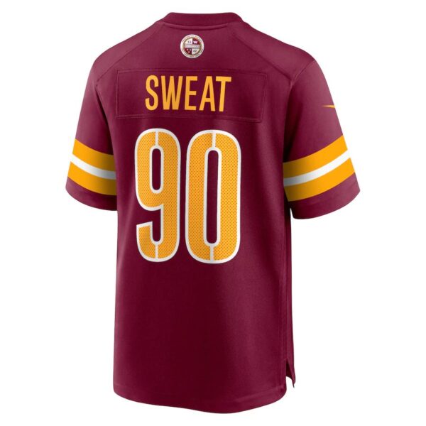 W.Commanders #90 Montez Sweat Burgundy Game Jersey Stitched American Football Jerseys