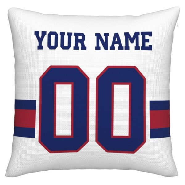 Custom NY.Giants Pillow Decorative Throw Pillow Case - Print Personalized Football Team Fans Name & Number Birthday Gift Football Pillows - Image 4