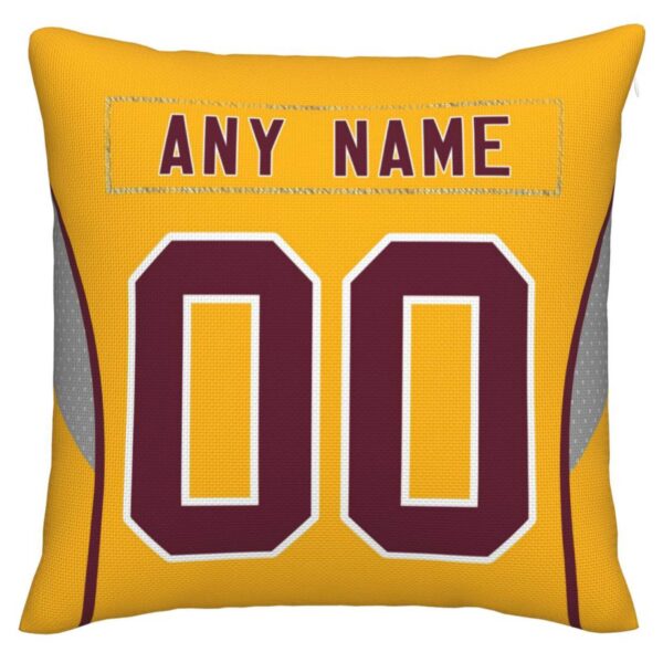 Custom W.Football Team Pillow Decorative Throw Pillow Case - Print Personalized Football Team Fans Name & Number Birthday Gift Football Pillows - Image 3