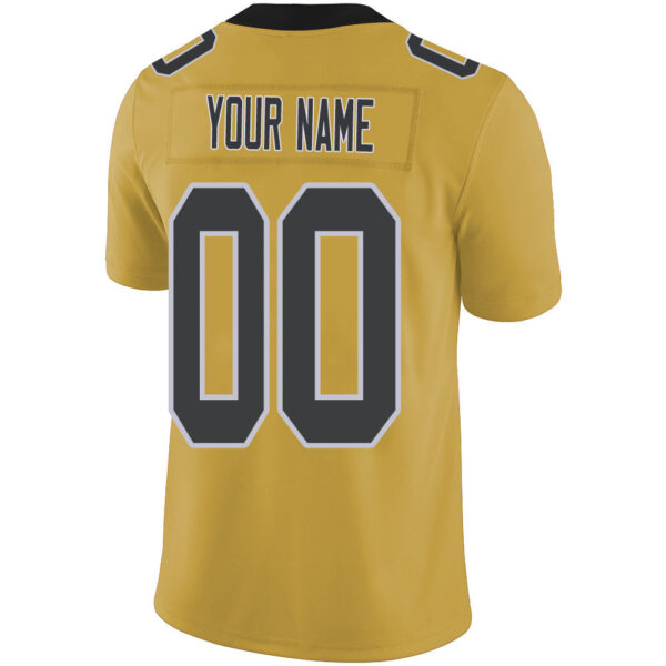 Custom NY.Giants Stitched American Football Jerseys Personalize Birthday Gifts Gold Jersey - Image 3