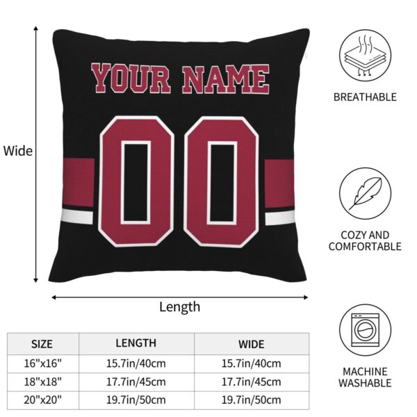 Custom A.Cardinals Pillow Decorative Throw Pillow Case - Print Personalized Football Team Fans Name & Number Birthday Gift Football Pillows - Image 8