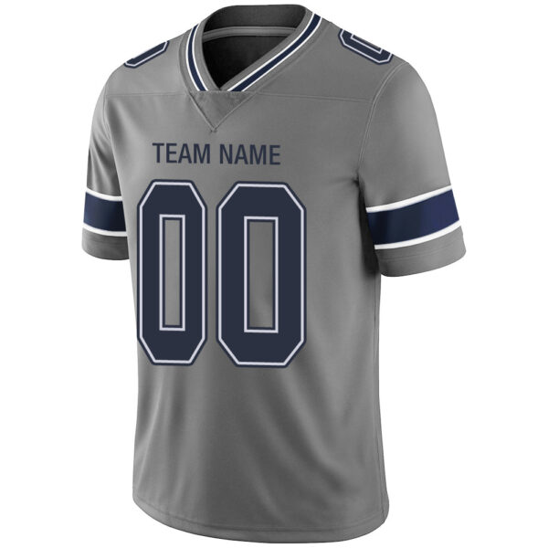 Custom D.Cowboys Stitched American Football Jerseys Personalize Birthday Gifts Grey Jersey - Image 4