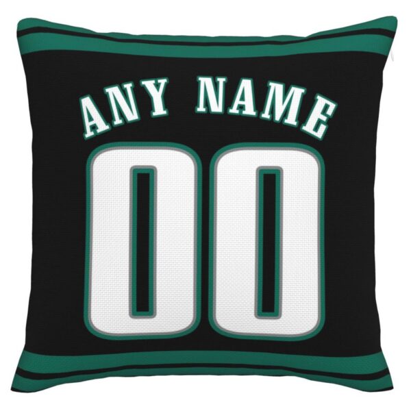 Custom P.Eagles Pillow Decorative Throw Pillow Case - Print Personalized Football Team Fans Name & Number Birthday Gift Football Pillows - Image 3