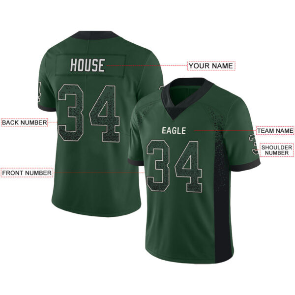 Custom NY.Jets Stitched American Football Jerseys Personalize Birthday Gifts Green Jersey - Image 2