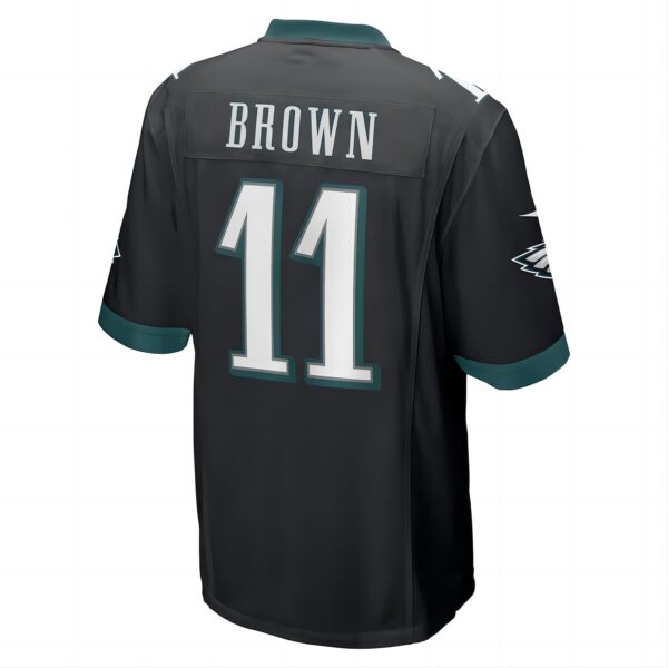 P.Eagles #11 A.J. Brown Midnight Green Player Game Jersey Stitched American Football Jerseys - Image 2