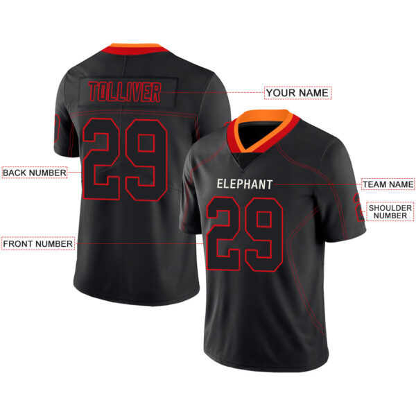 Custom TB.Buccaneers Stitched American Football Jerseys Personalize Birthday Gifts Black Jersey - Image 2