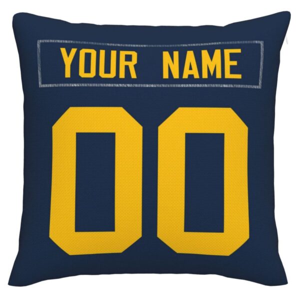 Custom GB.Packers Pillow Decorative Throw Pillow Case - Print Personalized Football Team Fans Name & Number Birthday Gift Football Pillows - Image 2