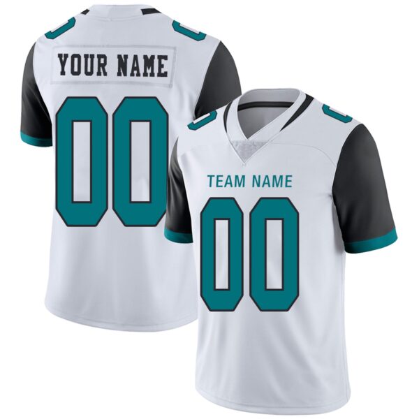 Custom J.Jaguars Football Jerseys Team Player or Personalized Design Your Own Name for Men's Women's Youth Jerseys Teal - Image 7