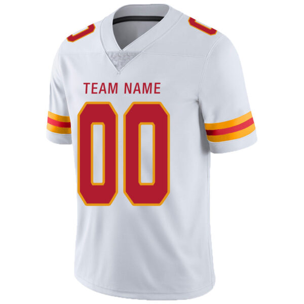 Custom KC.Chiefs Stitched American Football Jerseys Personalize Birthday Gifts White Jersey - Image 4