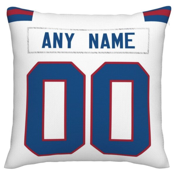 Custom NY.Giants Pillow Decorative Throw Pillow Case - Print Personalized Football Team Fans Name & Number Birthday Gift Football Pillows - Image 2