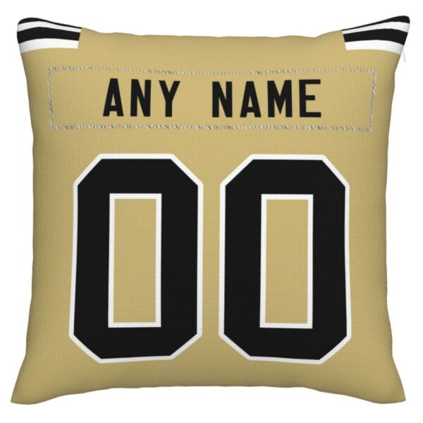 Custom NO.Saints Pillow Decorative Throw Pillow Case - Print Personalized Football Team Fans Name & Number Birthday Gift Football Pillows - Image 2