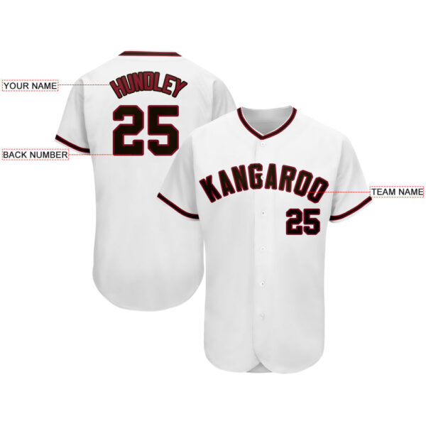 Custom A.Diamondback Stitched Baseball Jersey Personalized Button Down Baseball T Shirt - Image 5