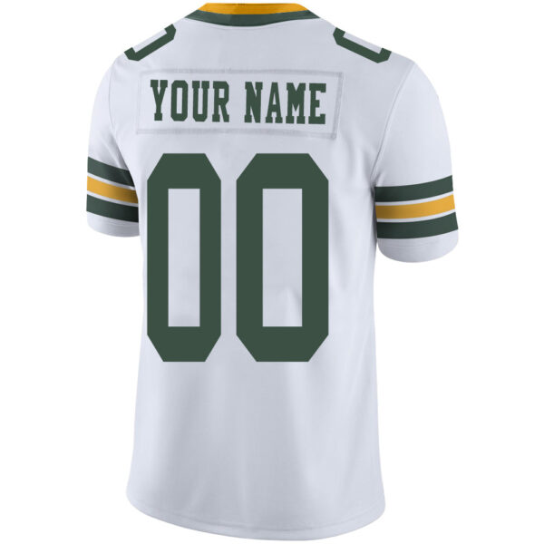 Custom GB.Packers Stitched American Football Jerseys Personalize Birthday Gifts White Jersey - Image 3