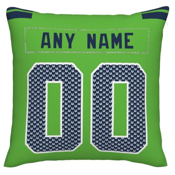 Custom S.Seahawks Pillow Decorative Throw Pillow Case - Print Personalized Football Team Fans Name & Number Birthday Gift Football Pillows - Image 4